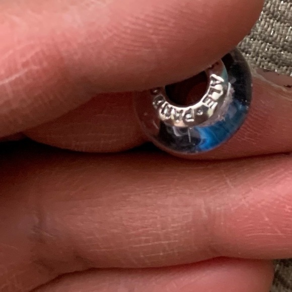 NWOT NWOT Disney Princess Aurora Signature Color Murano Glass Charm Silver 925 - Picture 11 of 12